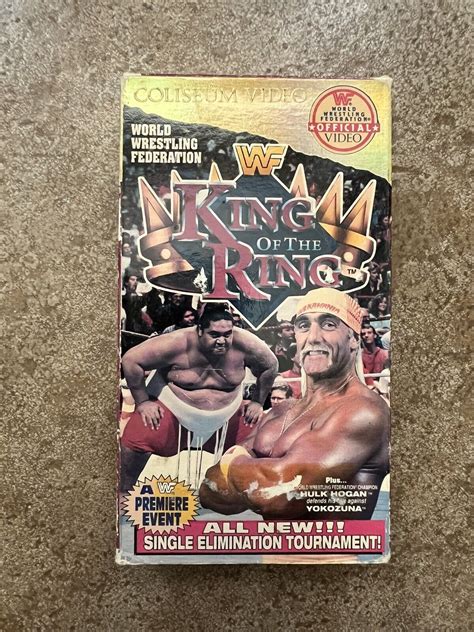 Wwf King Of The Ring Vhs Coliseum Video Wrestling Hulk Hogan Bret