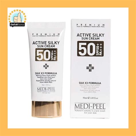 [MEDI-PEEL] Medipeel Active Silky Sun Cream SPF50+ PA+++ 50ml / Korea ...