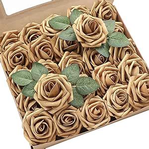 Amazon Floroom Flores Artificiales Piezas De Rosas Falsas De