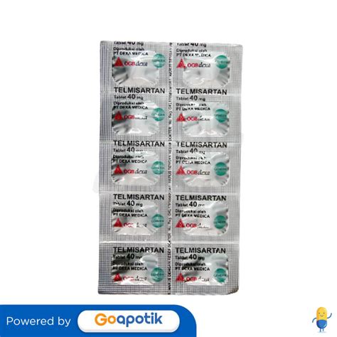 TELMISARTAN OGB DEXA MEDICA 40 MG TABLET HIPERTENSI Kegunaan Efek