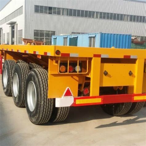 3 Axles 40FT Container Trailer Flat Bed Truck Trailer 20FT 40foot