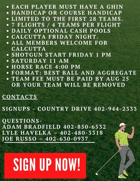 Golf Events - Country Drive Golf Course