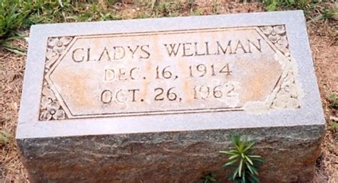 Gladys Pauline Wellman 1914 1962 Find a Grave äreminne