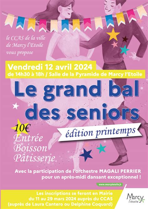 Grand bal des seniors édition printemps 2024 Mairie Marcy l Etoile