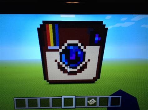 Instagram logo pixel art | Minecraft Amino