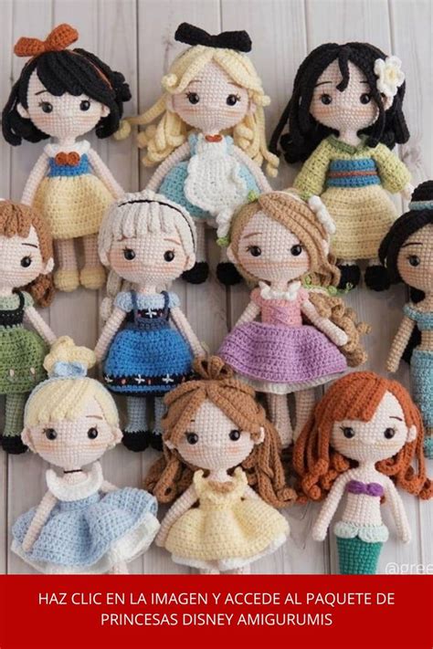 Pack Amigurumis Princesas Disney Paso A Paso Crochet Doll Tutorial