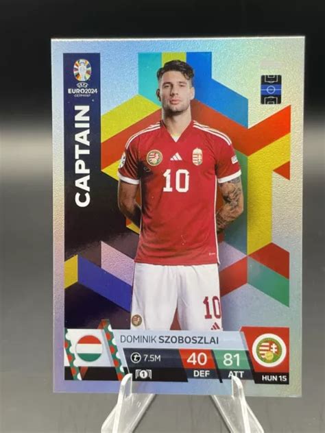 Captain Dominik Szoboszlai Match Attax Euro Euros Hongrie Hun