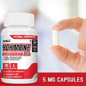 NutriJa Yohimbine 5 MG 30 Capsules Amazon In Health Personal Care