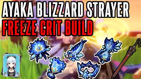 AYAKA Blizzard Strayer BUILD Blackcliff Longsword | QUICK Comparisons ...