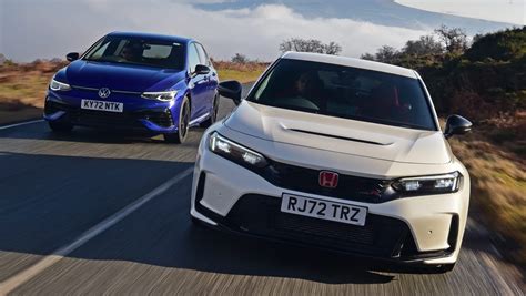 Honda Civic Type R Vs Volkswagen Golf R 20 Years 2023 Twin Test Review