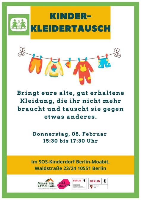 Kinder Kleidertausch Im Sos Kinderdorf Berlin Moabit Moabiter