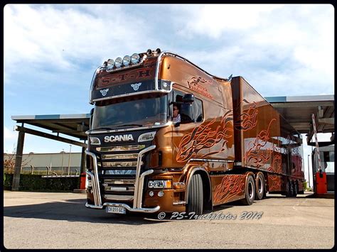 Scania R620 V8 Longline Black Amber Sth Patrick Vandenbulcke F