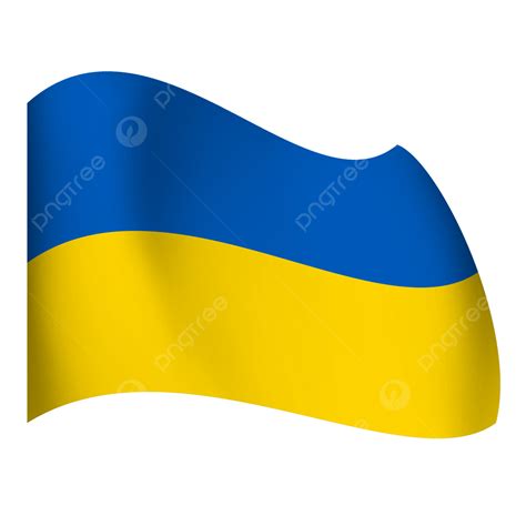 Realistic 3d Vector Sweet Ukraine Flag Realistic With 3d Shadow Effect