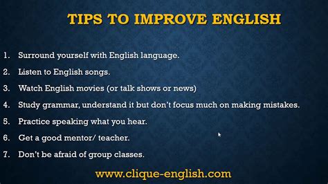 Tips To Improve English Learn English Quickly And Speak Fluently YouTube