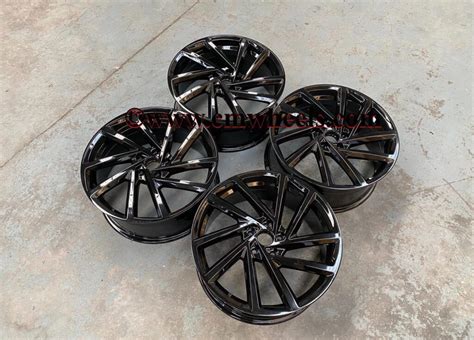 18” Vw Spielberg Style Wheels Full Gloss Black Cmwheels