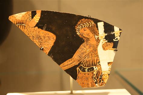 An Apulian Red Figure Fragment Of A Calyx Krater Attributed To The