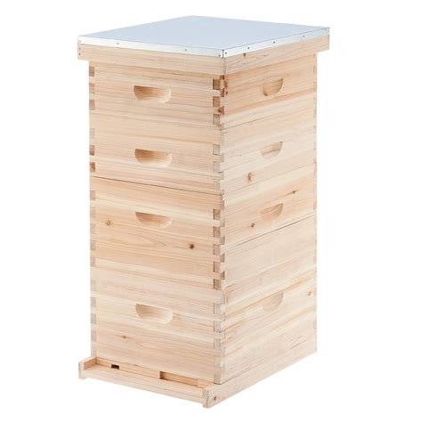 Buy CREWORKS Bee Hive Boxes Starter Kit Langstroth Beehive For Bee