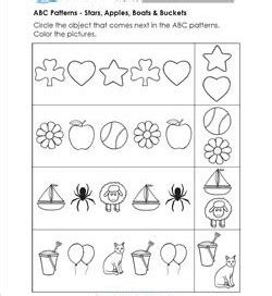 ABC Patterns - Kindergarten Pattern Worksheets