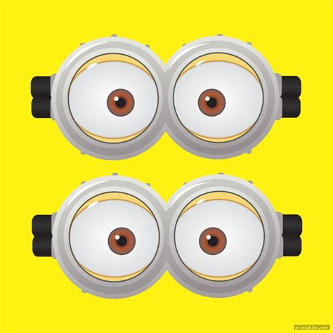 Printable Diy Minion Goggles