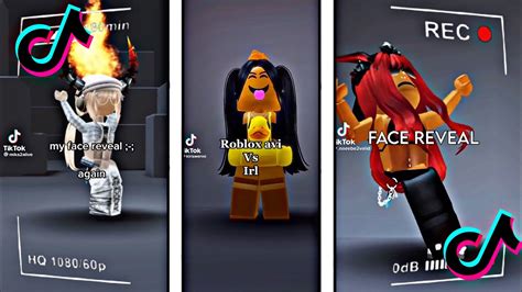 FACE REVEALS ROBLOX TIKTOK COMPILATION YouTube