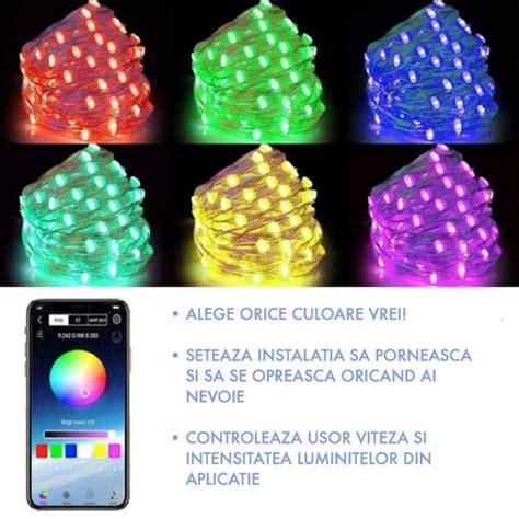 Instalatie De Craciun Rgb Siks Cu Control Bluetooth Prin Aplicatie M