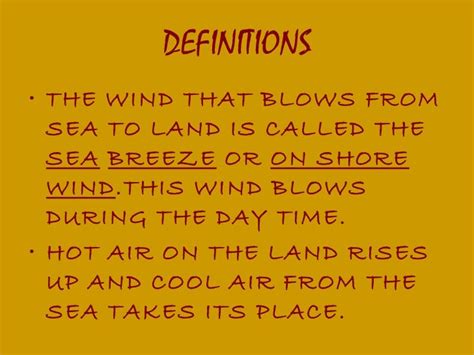 Land and sea breeze