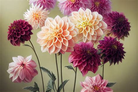 Banquete Floral De Dahlia Bello Marco De Arreglos Florales