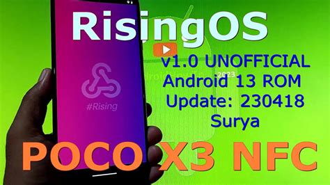 Risingos V Unofficial For Poco X Android Rom Update