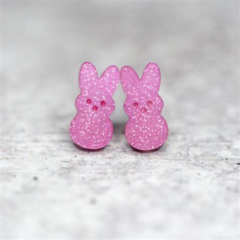 Adorable Easter Peeps Earrings Easter Bunny Studs Easter Basket Ts