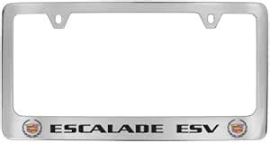 Amazon Cadillac Escalade ESV Chrome Plated Metal License Plate