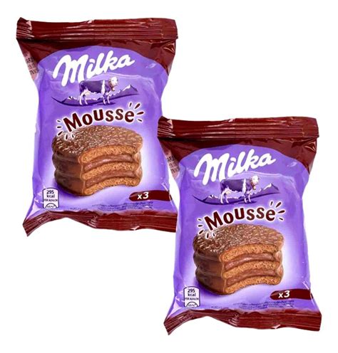 Kit 2 Biscoitos Milka Alfajor Mousse Triplo Argentino Nf