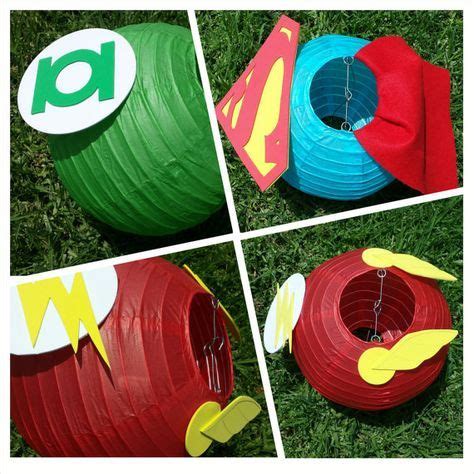 Justice League Superhero Inspired Paper Lantern Decoration Including