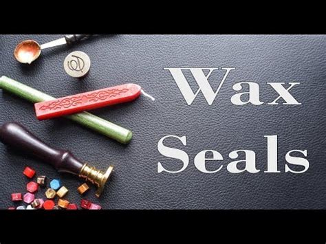 How To Use Wax Seals YouTube