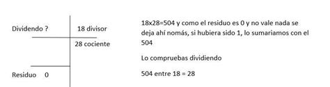 calcula el dividendo de una división inexacta si el divisor es 18 el