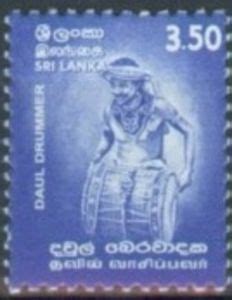 Stamp Sri Lanka Daul Drummer Sri Lanka Drummer Mi LK 1312 Sn LK 1354