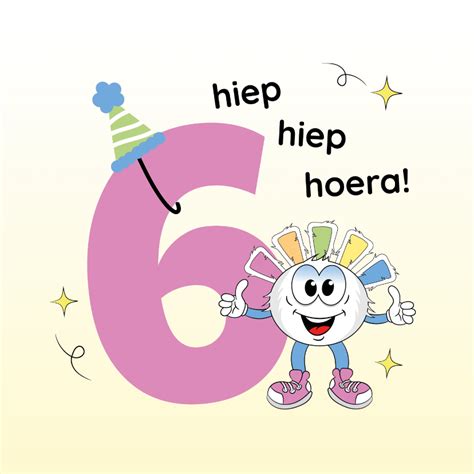 verjaardagskaartje  jaar hiep hiep hoera kaartjego