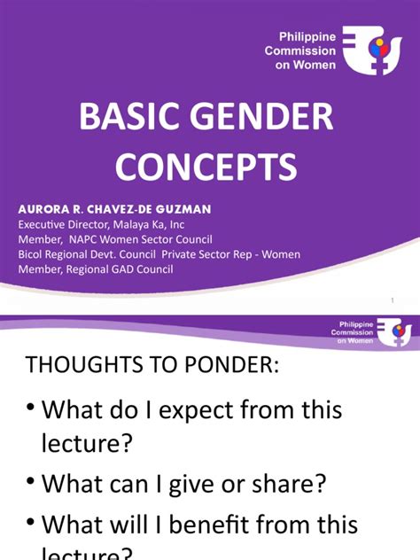 Basic Gender Concepts Pdf Gender Mainstreaming Gender And Development