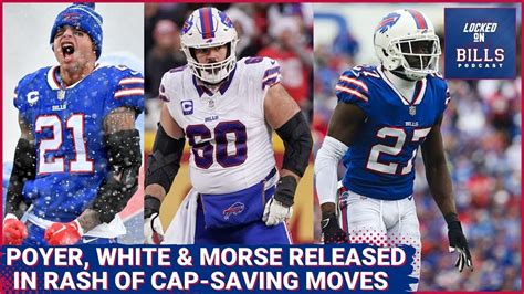 Buffalo Bills Release Jordan Poyer TreDavious White Mitch Morse