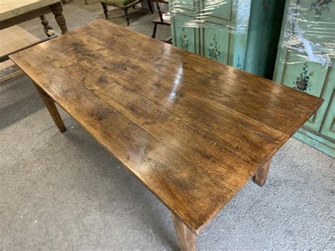 Th Century Oak Tapered Leg Farmhouse Table Antique Table Oak