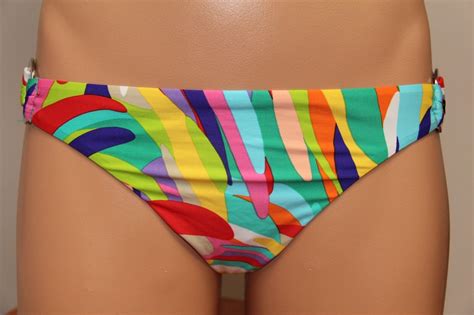 NWT Trina Turk Swimsuit Bikini Bottom Sz 6 MLT EBay