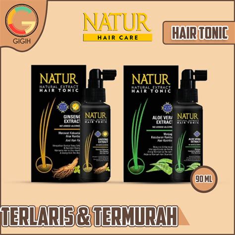 Jual NATUR Natural Extract Hair Tonic Aloe Vera Extract Gingseng