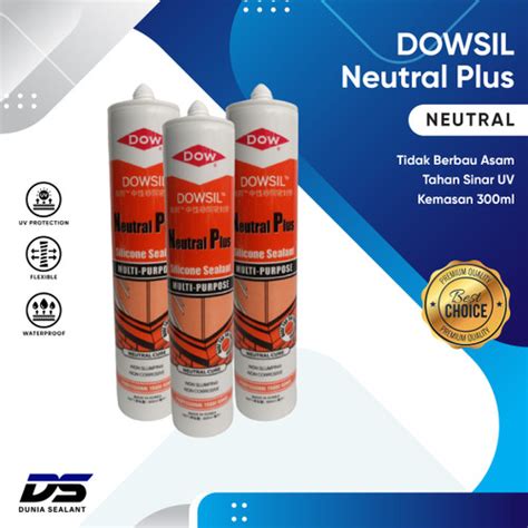 Jual Dowsil Netral Plus Silicone Sealant Dowsil Lem Dowsil Neutral Plus Hitam Jakarta Pusat