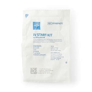 Medline IV Start Kits With Chlorascrub Medline Industries Inc