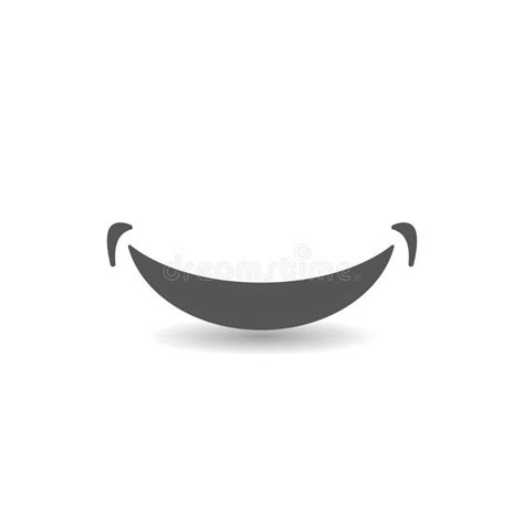 Smile Mouth Icon Simple Flat Style Vector Illustration Stock Vector - Illustration of emotion ...