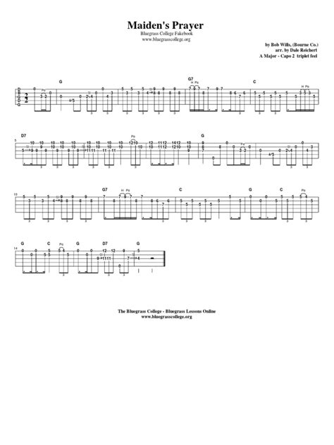 Maidens Prayer Banjo Pdf Chordophones String Instruments