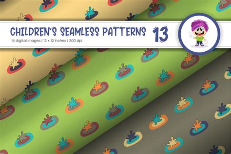 Cute Baby Seamless Patterns 13 Digital Paper By Keno Shop TheHungryJPEG