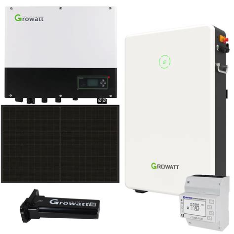 Growatt SPH3000TL BL UP 3kWp PV Komplettanlage Mit Glas Glas Modulen