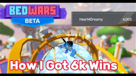 How I GOT 6k Wins In Roblox Bedwars YouTube