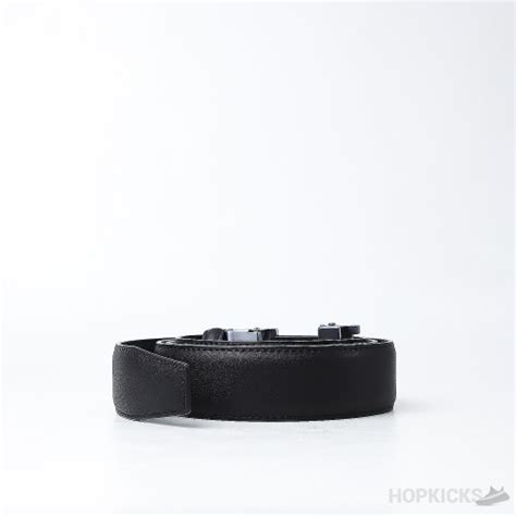 Hermes Constance Black Silver Belt