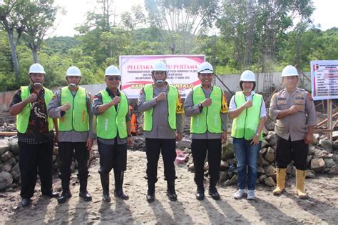 Kapolda Gorontalo Memimpin Peletakan Batu Pertama Rusun Pol Air Dan